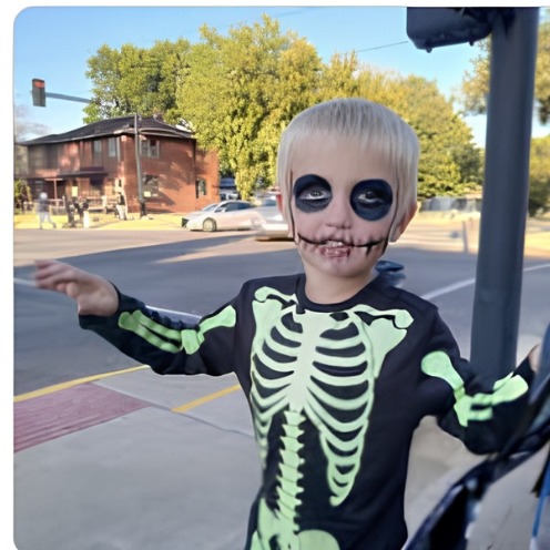 Skeleton skull face paint design